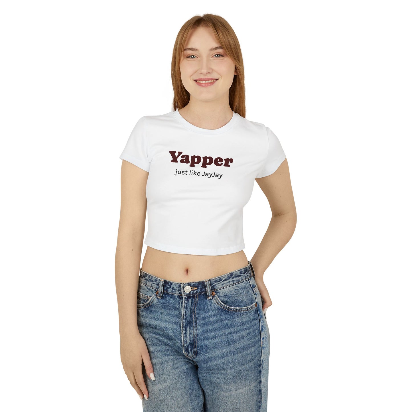 💗Yapper Women's Baby Tee - JayJay Inspired