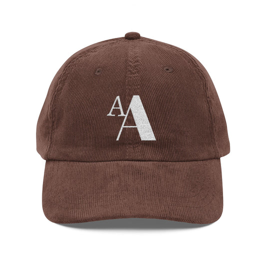 💗Embroidered Corduroy Cap- Double A✨